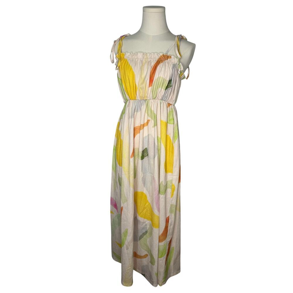 ASOS Water Color Strapless Dress